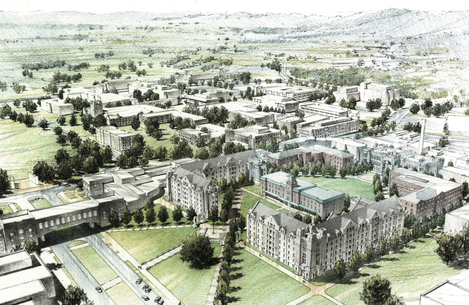 A rendering of the new Upper Quad .